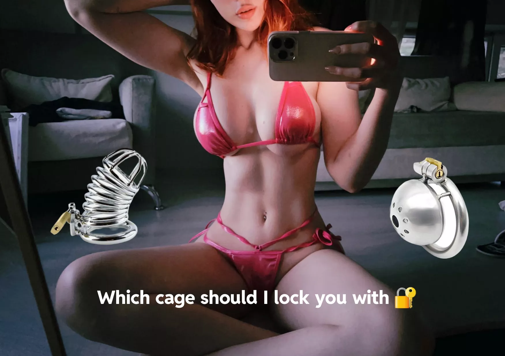 Which cage should I lock you with 🔐  posted by Mistress_Brianna_