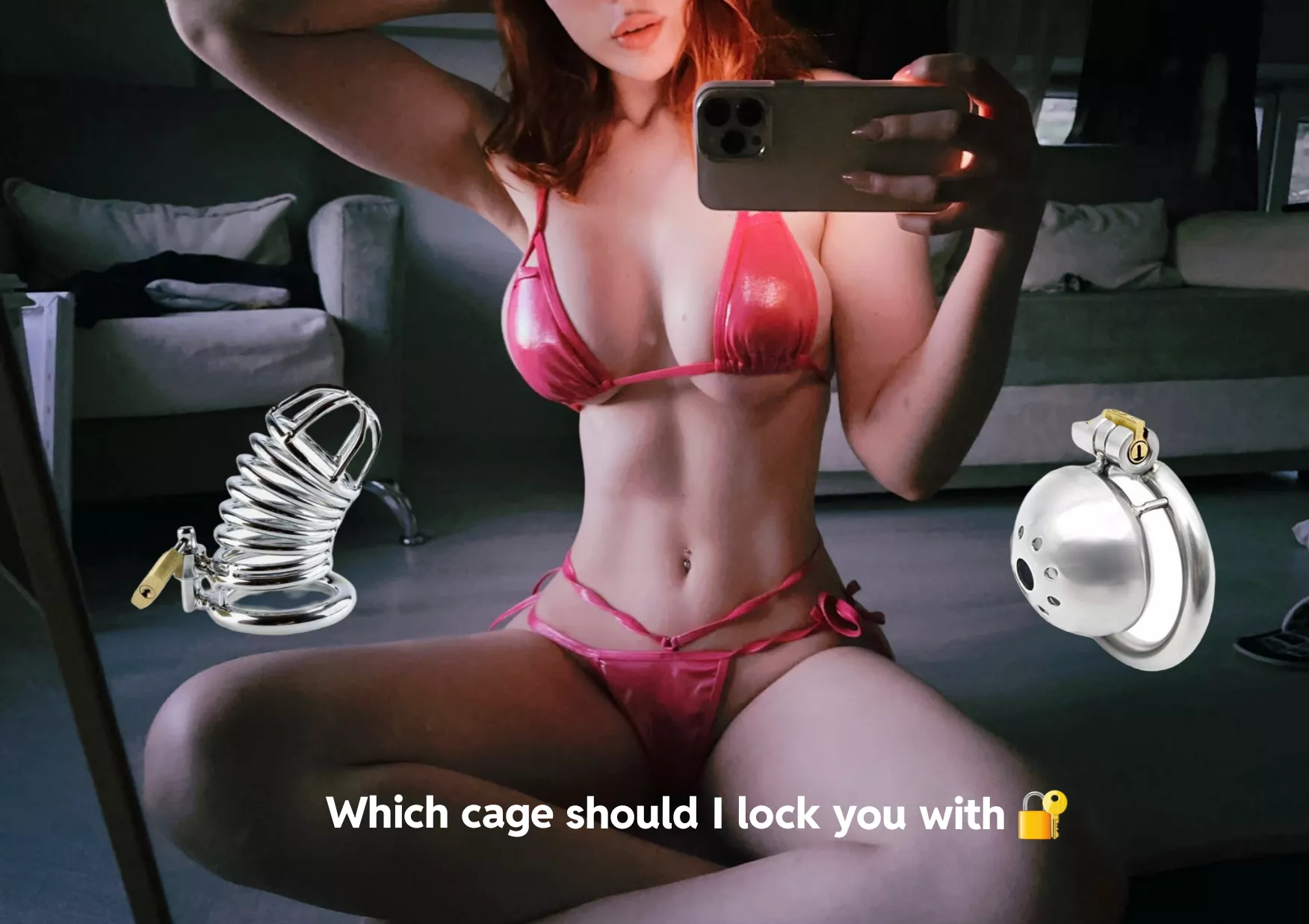 Which cage should I lock you with 🔐  posted by Mistress_Brianna_