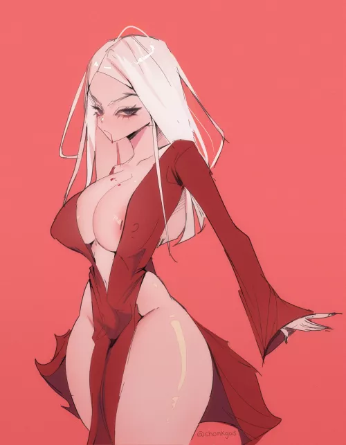 Carmilla in a luxuriously revealing dress (ChonkGod) [Castlevania] by First_Prince_Of_Gwyn