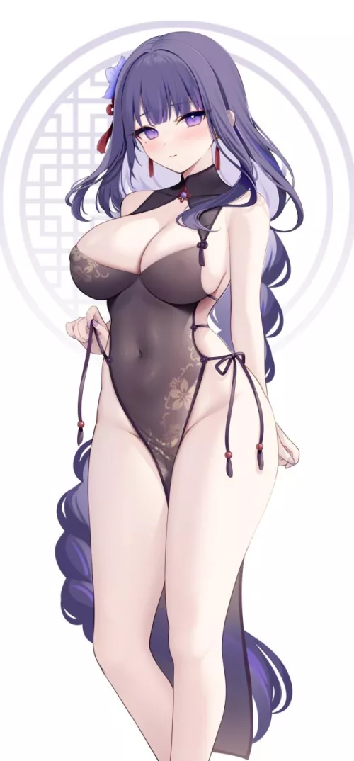 Happy Birthday lovable Raiden (m1k0neko) [Genshin Impact] by elegantloveglimmer