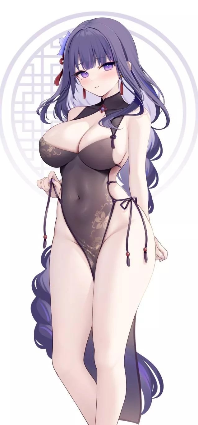 Happy Birthday lovable Raiden (m1k0neko) [Genshin Impact] posted by elegantloveglimmer