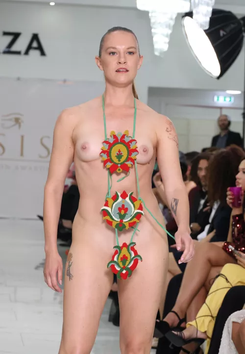 Isis Fashion Awards 2024 (Nude Accessory Runway Catwalk Show) Emily Jo by Mental_Bumblebee_269