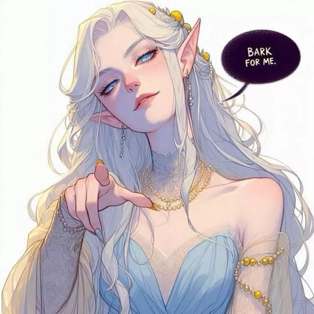 “It’s time I remind you of the inferiority of the mortal races. Down like the dog you are, slave.” posted by Wolf-Baitt