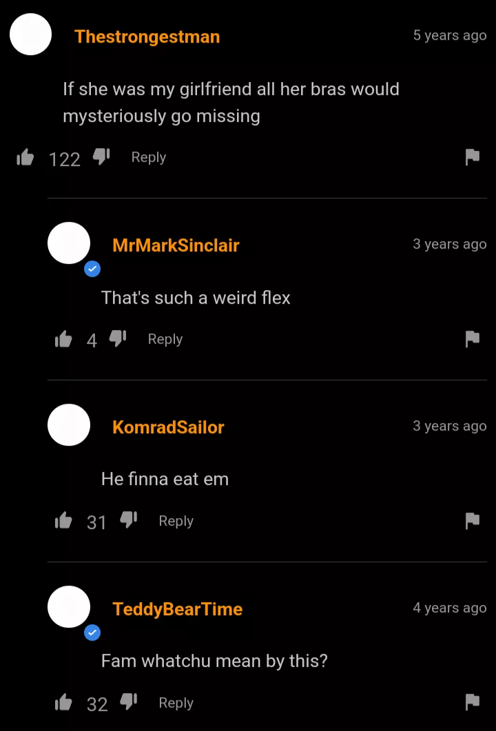 Just this conversation onPpornhub posted by Abject_Assistance798