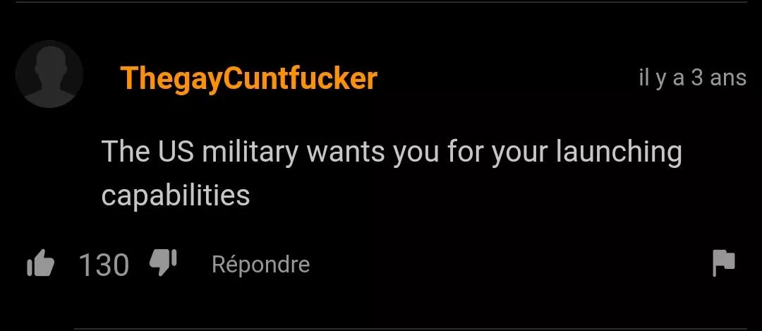 On a video of a men cumming A LOT on the girl's face posted by skouidy