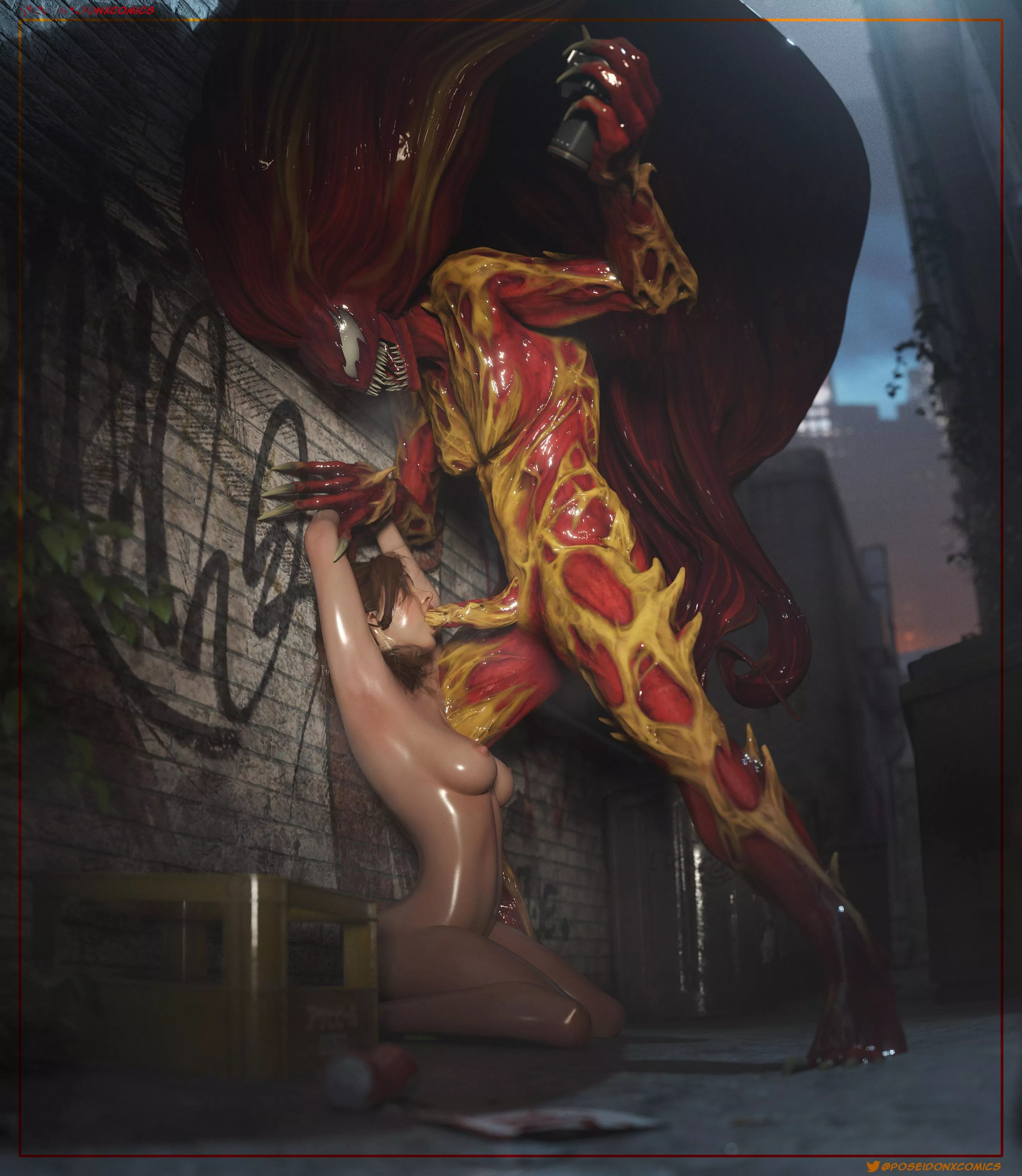 Scream symbiote and MJ posted by SymbioteBond