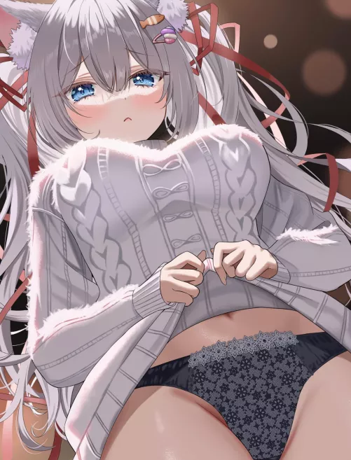 Showing her lovely pantsu [Artist's OC] by marxsander2016