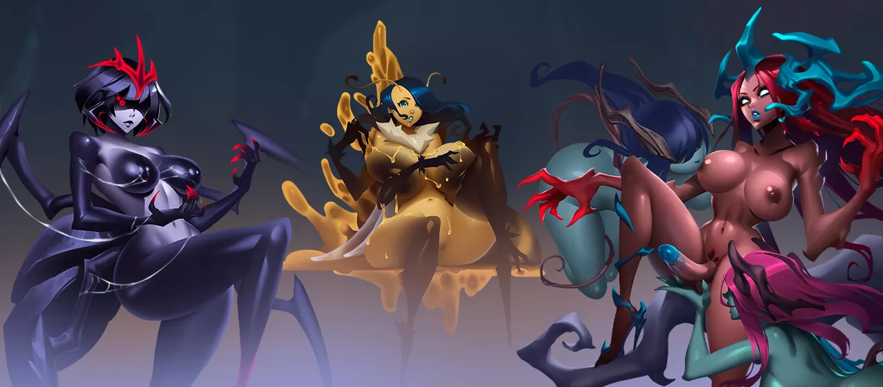 Bosses monster girls in our game [The Veil Chronicles: Nix University]  posted by NoN-Hydra