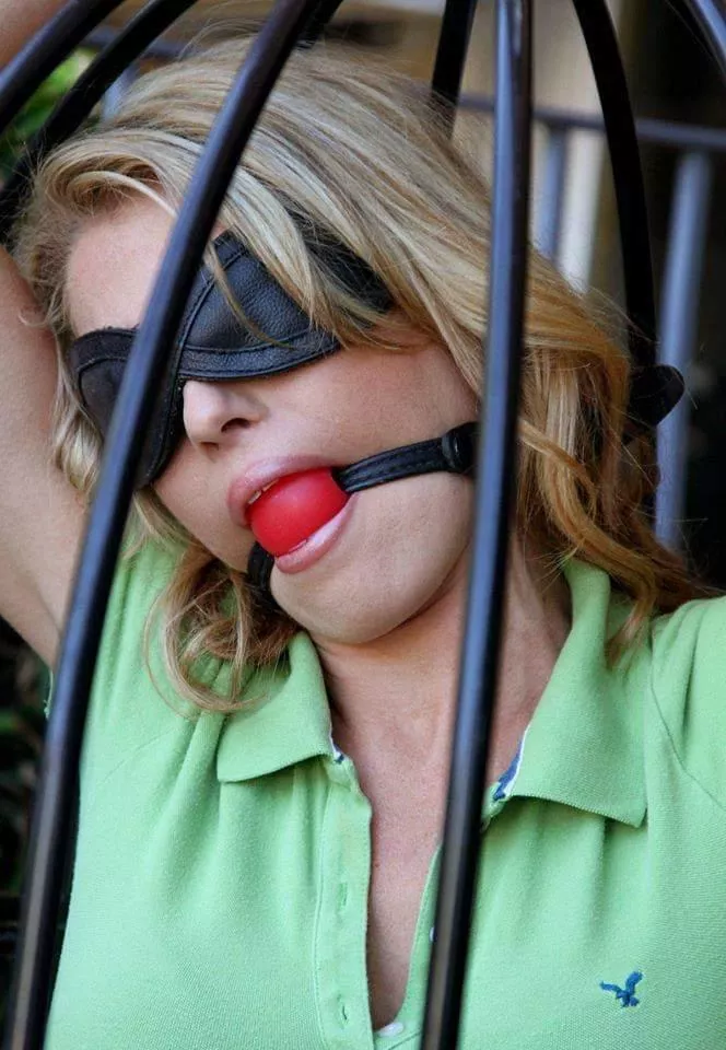 Caged, tied up and blindfolded  posted by MauroChosenOne