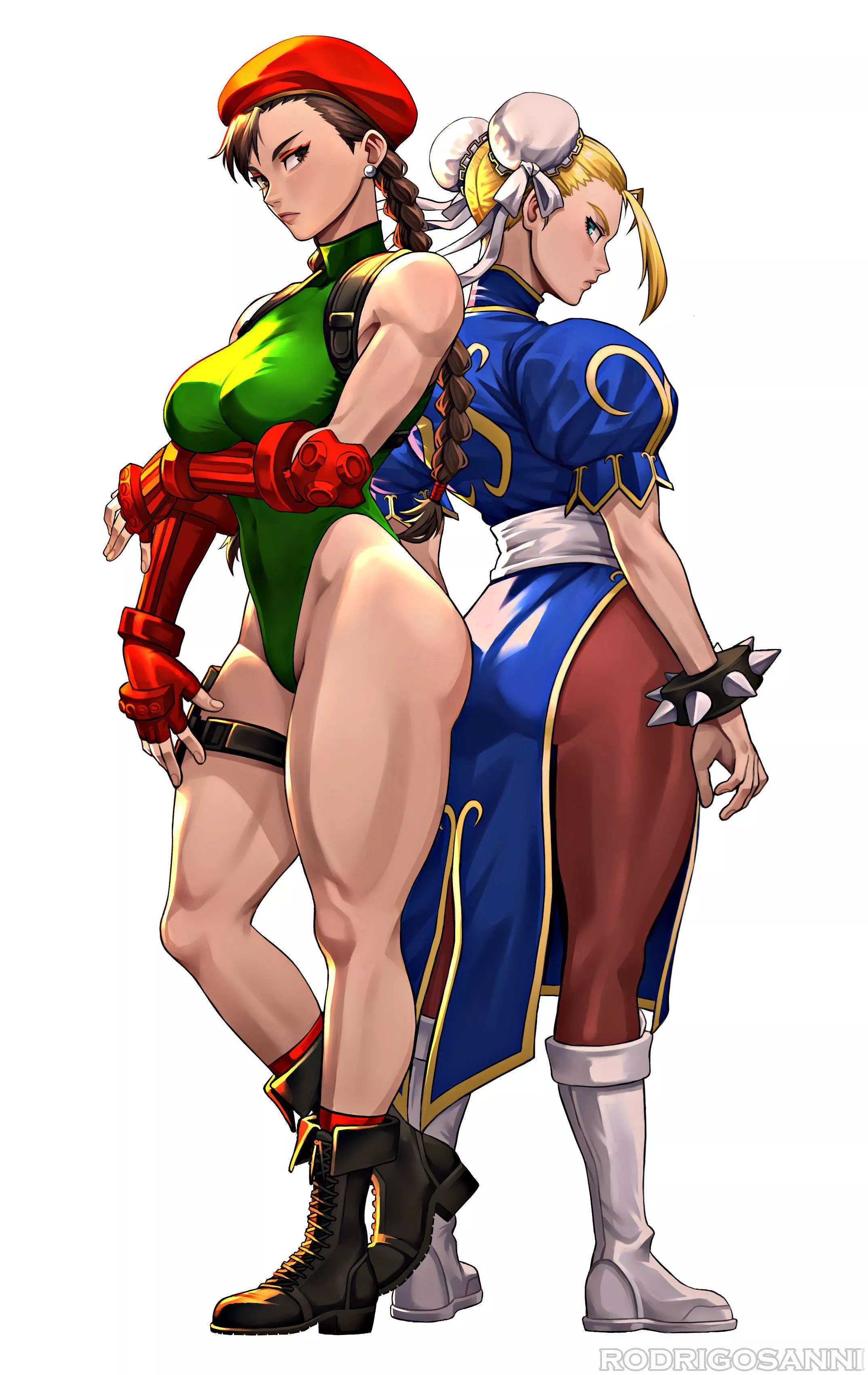Chun Li and Cammy outfit swap [@RodrigoSanni] posted by TheTMoneyMan