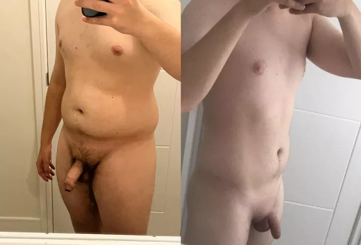 (M) rate my nude body, then and now by Agile_Willingness_52