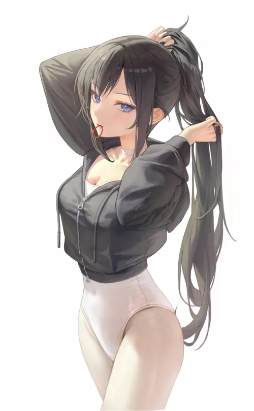 Tying her Hair  by CheetahSperm18