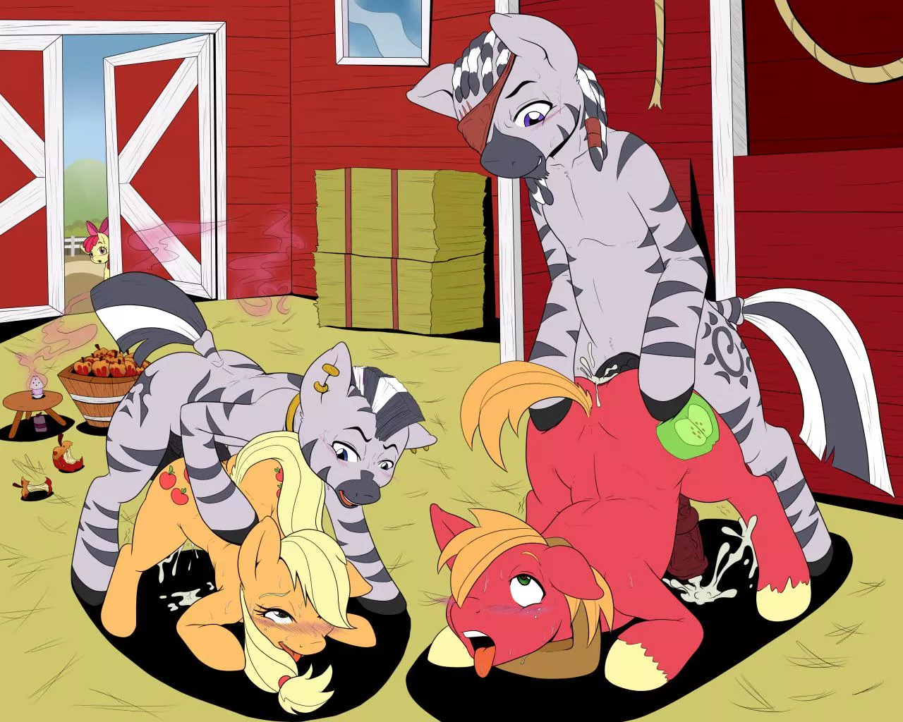 Zebra Domination (artist:scylla's cove, poprocks) posted by PonyClopAccount