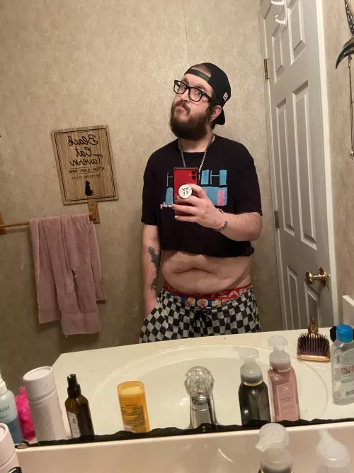 Crop top season aint just for the skinny dudes by Runicmushroom