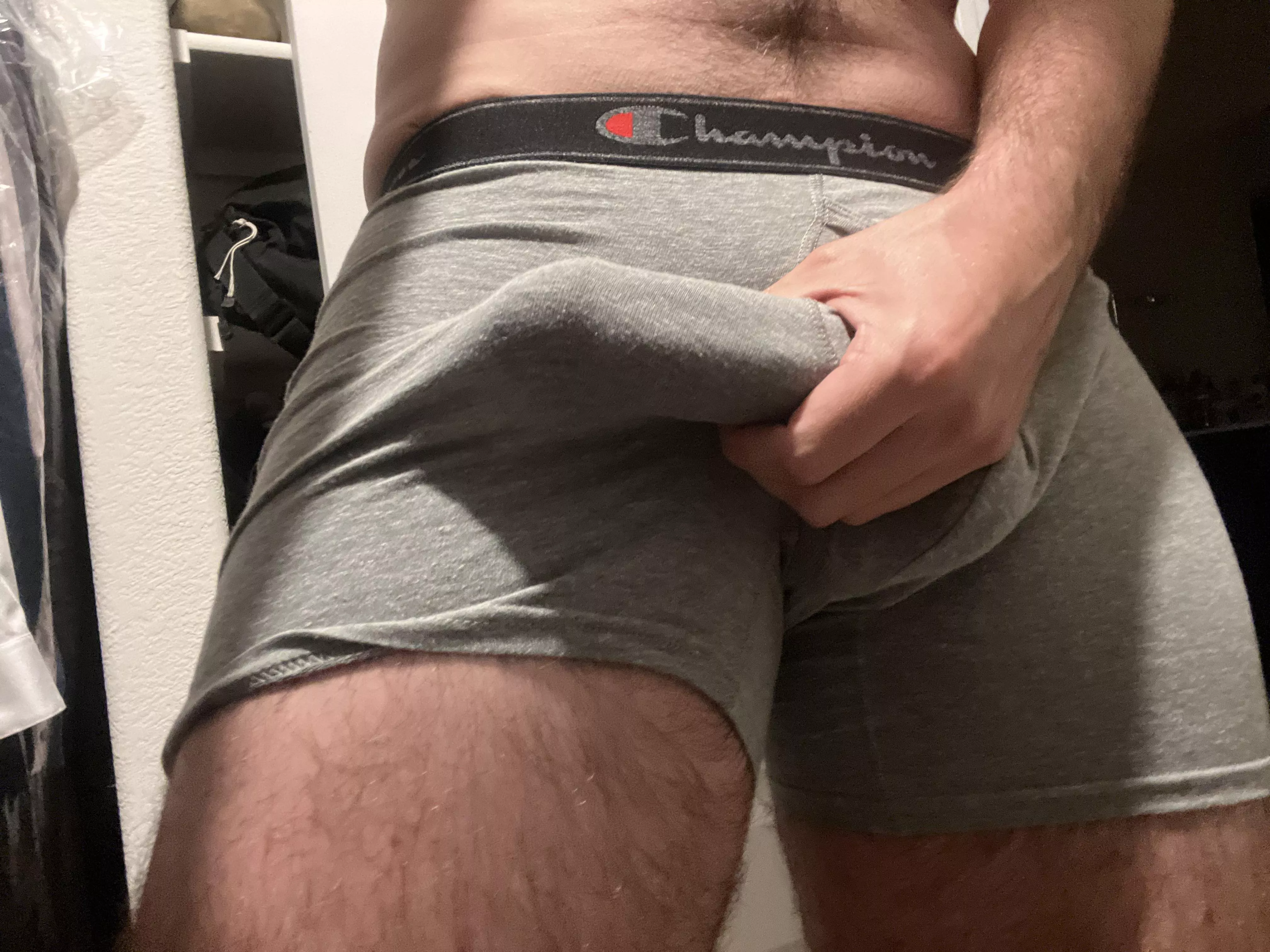 Daddy wanted to show off his huge bulge posted by therealscarlettlace