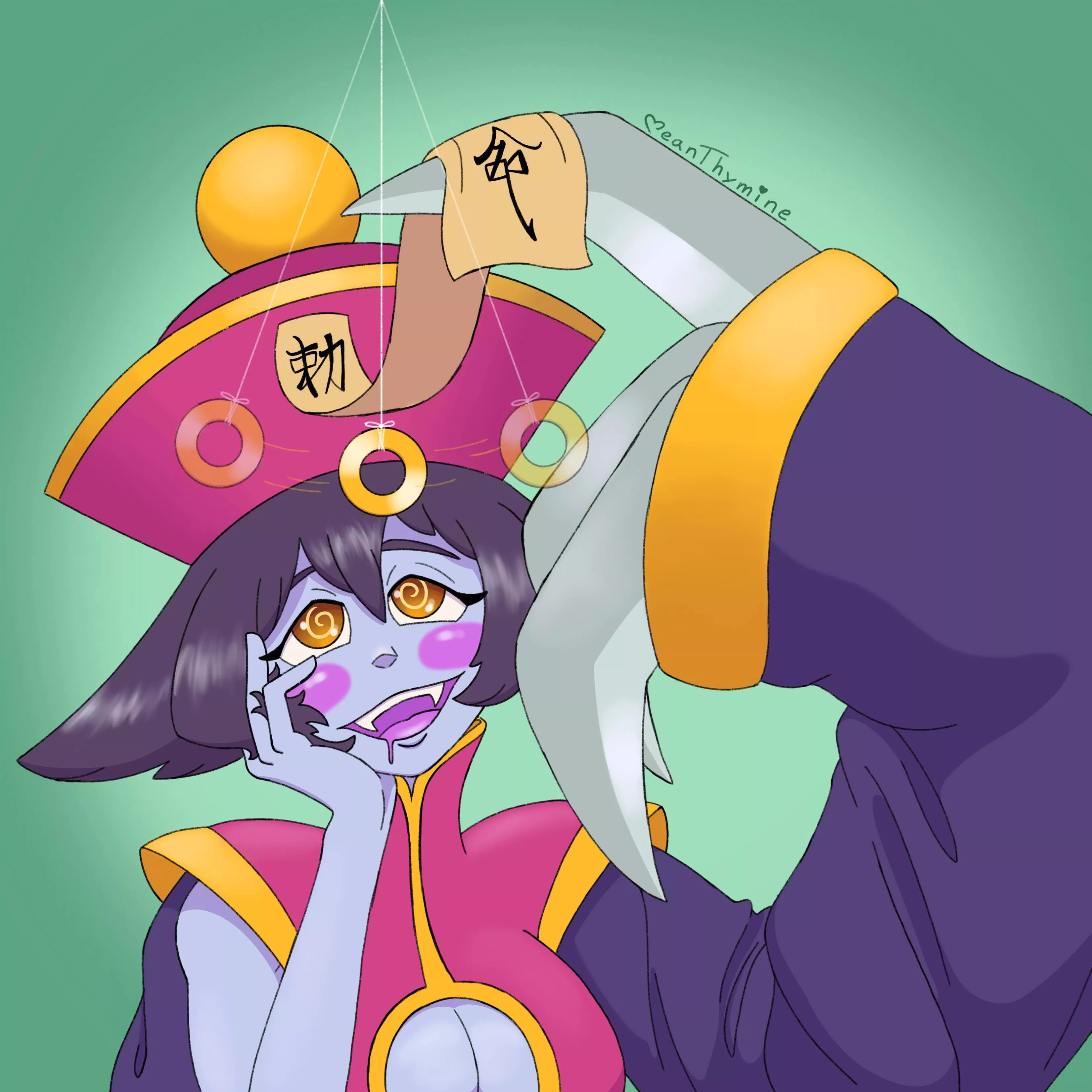 Hsien-Ko (Darkstalkers) [by MeanThymine] posted by MeanThymine