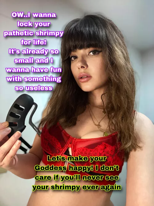 I want to lock it for life [oc] by Goddessmaude