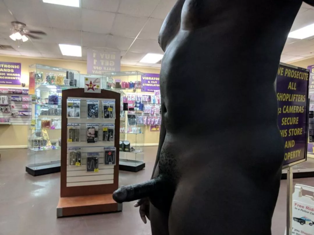 Nude at the adult store posted by blkxxxhib