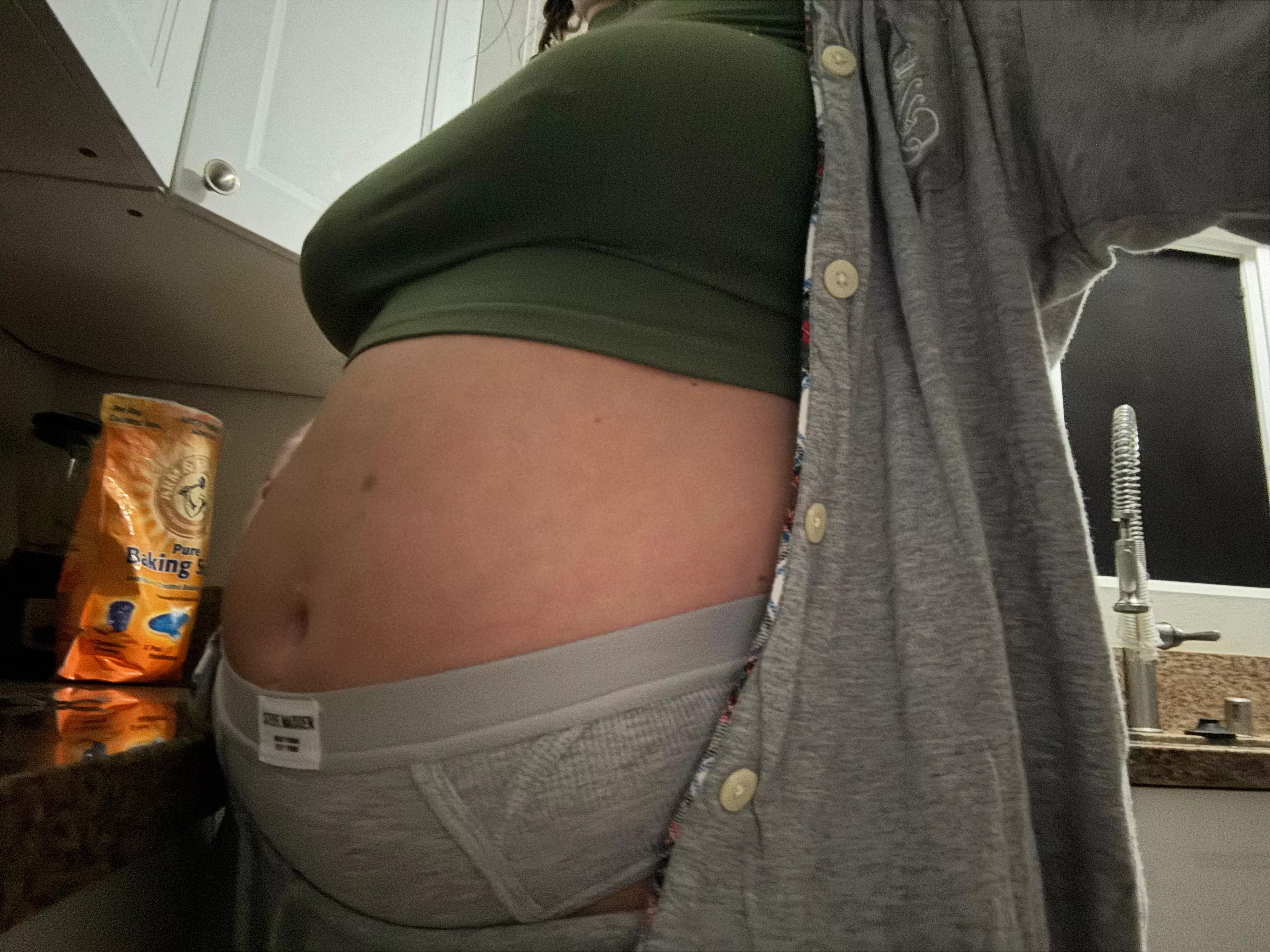 Oh boy… lookin real round these days 😅  posted by bellagirlsbelly