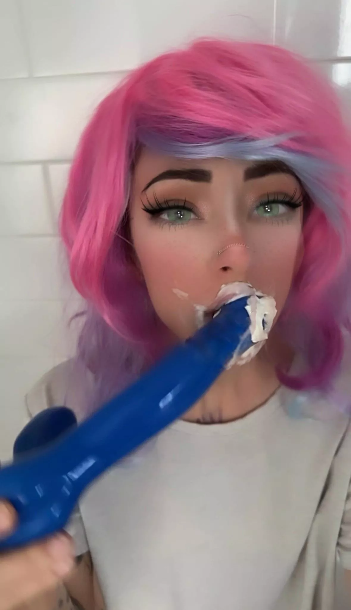 Oops! Am I a good girl or a bad girl for making a mess? posted by SaucyNewts