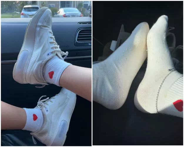 [Selling][US] Smelly socks that would love to be shoved in your mouth 😚 DM me if u want a pair 💜 by Silly-Asian-Kitty