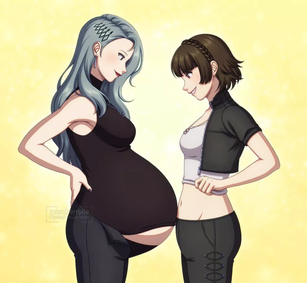 The Nijima Sisters (misscherrylle) by HeavyLancerthe8th