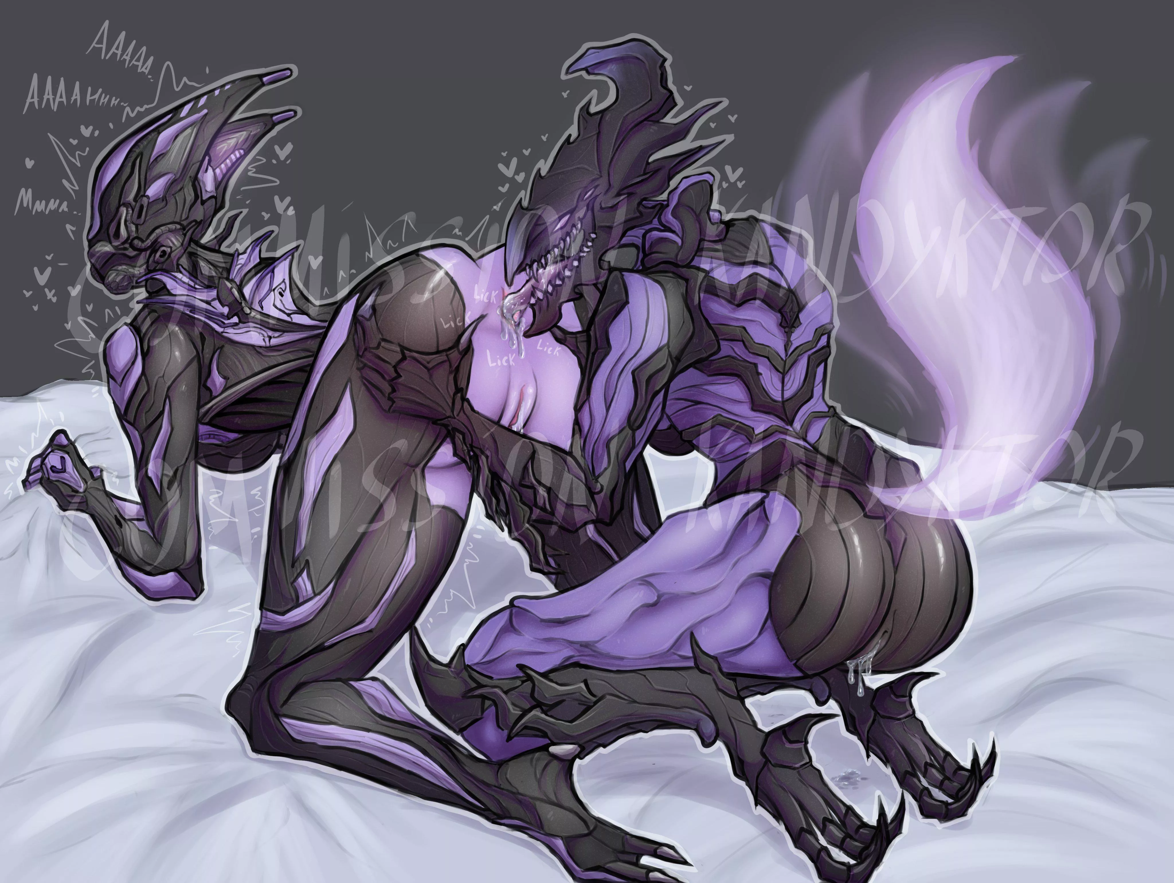 [Valkyr + Voruna] She Loves Having Her Ass Licked (KANDYKTOR_INKS) posted by Darthmufin