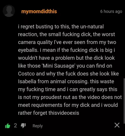 video does not meet requirements  by Annual_Teacher_6378