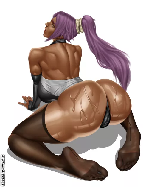 Yoruichi Practicing Yoga (YamArt) by ActNo449