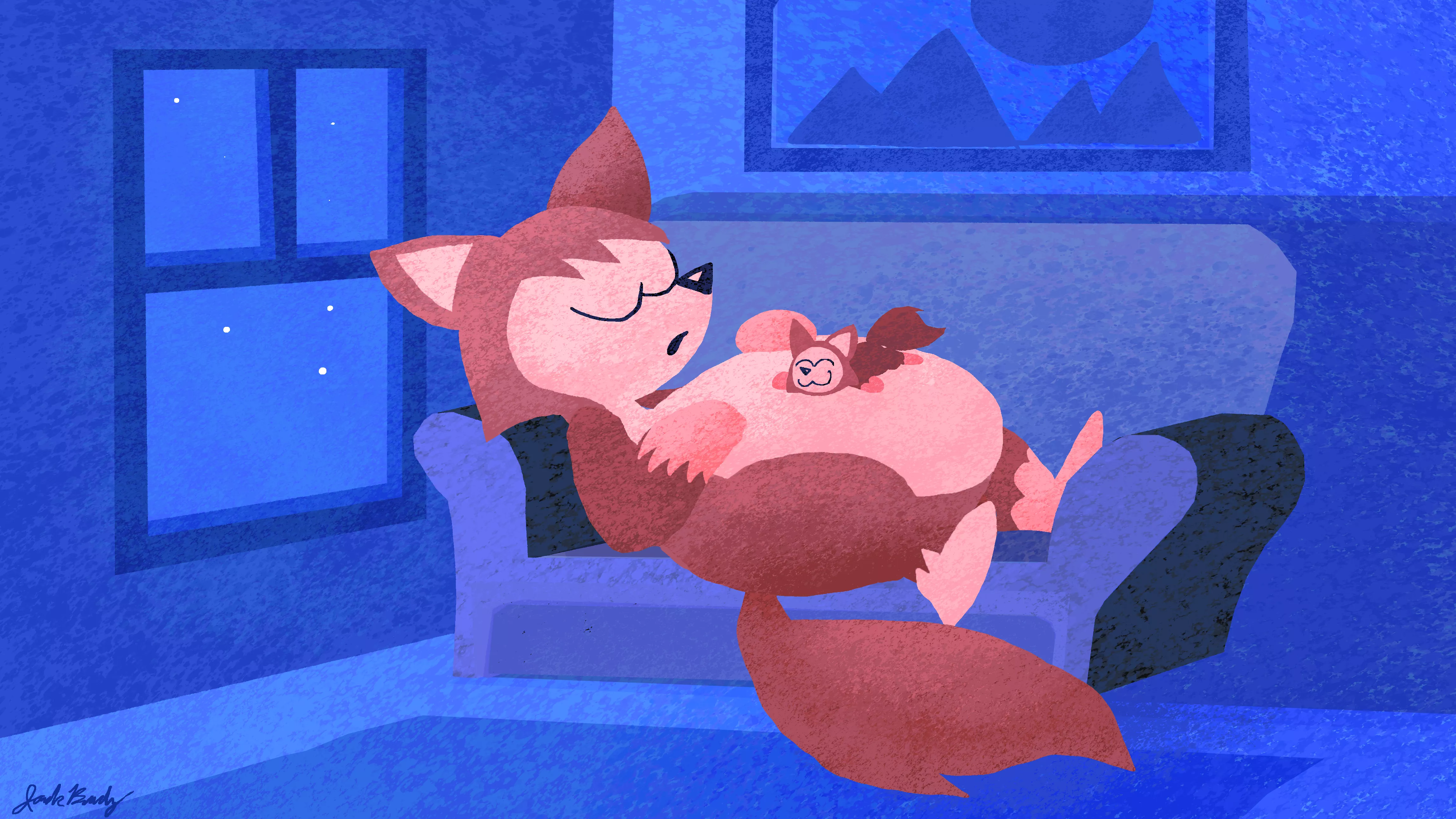 A malamute puppy has the coziest bed! posted by jackchickengravy