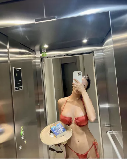 Esha Gupta in red bikini by ConsiderationOdd9871