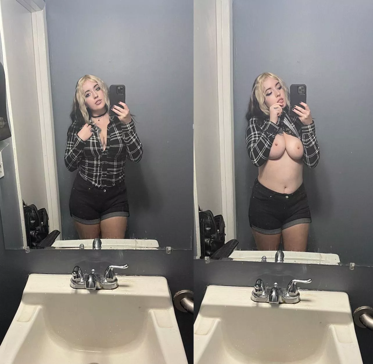 I love taking naughty pics in the bathroom posted by ValerieVampyr