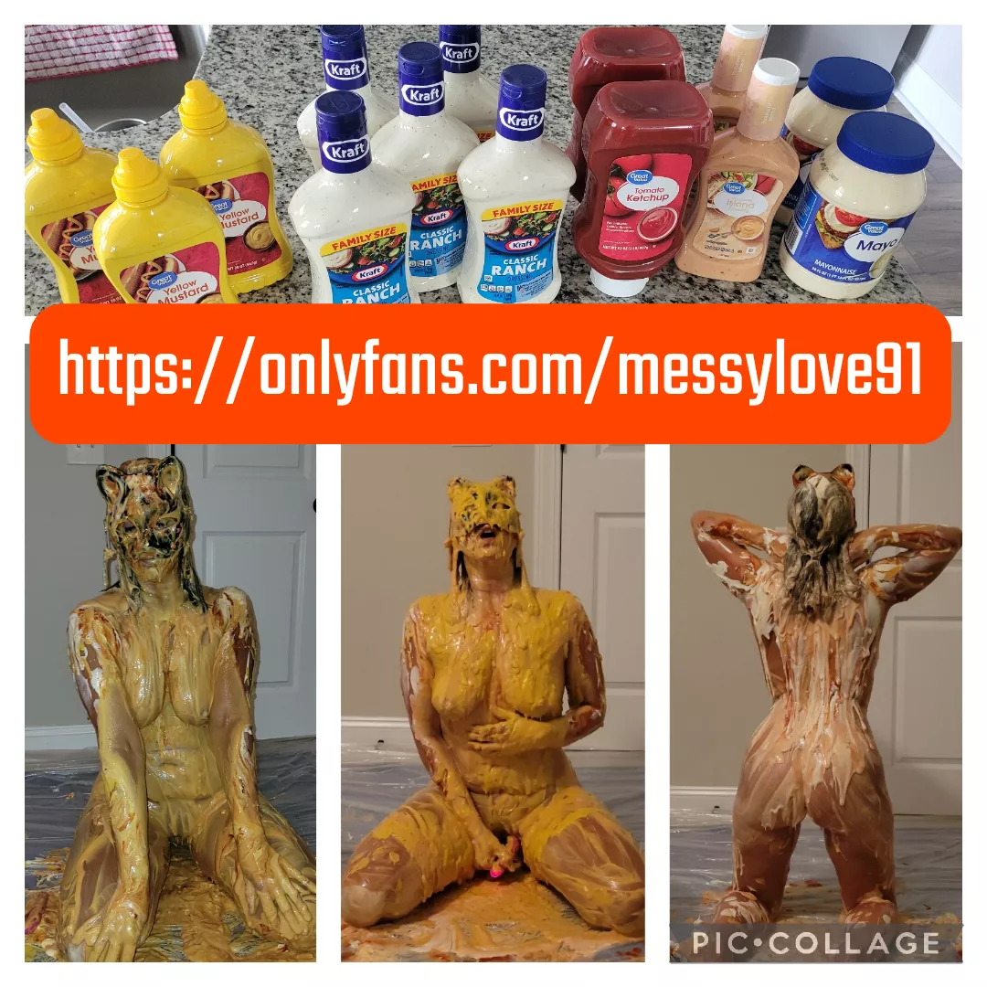 Some vibrator action while covered in savory mess posted by lowcountryWAM