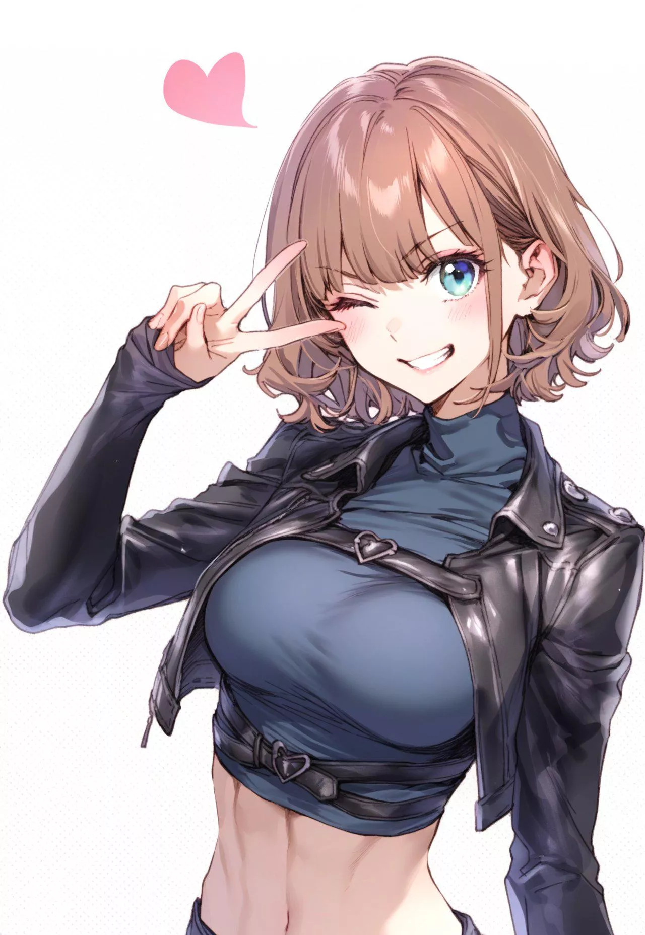 Cropped Leather Jacket  posted by CheetahSperm18