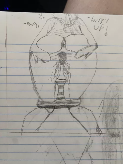 Drew my first hentai, it had to be nami  by doopy_dooper