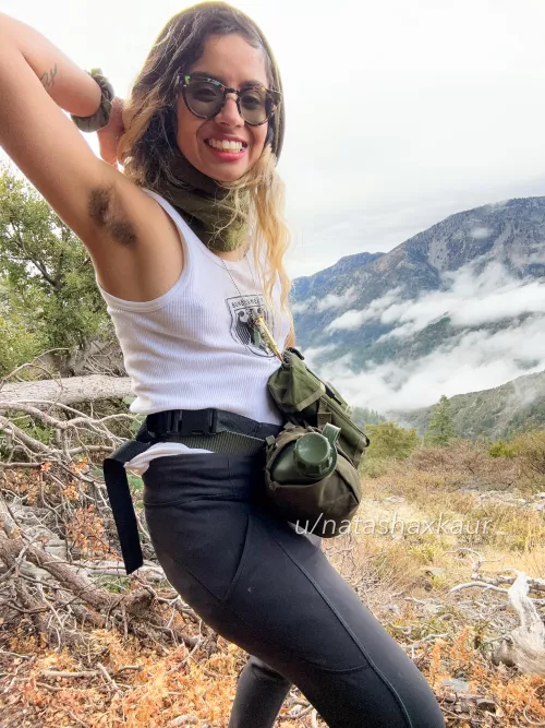 Hairy pits and hard nips out in nature 🌿 by NatashaxKaur