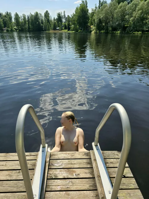 Topless on a non-nude beach <3 by Finnishnymph