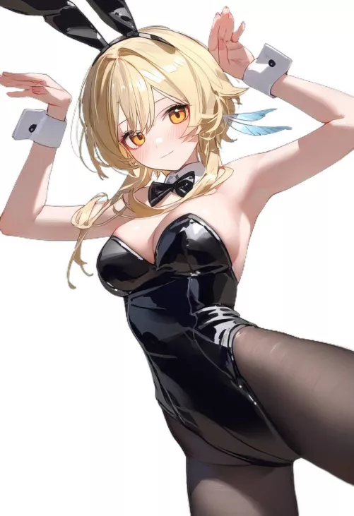 Bunny Lumine [Genshin Impact] by CheetahSperm18