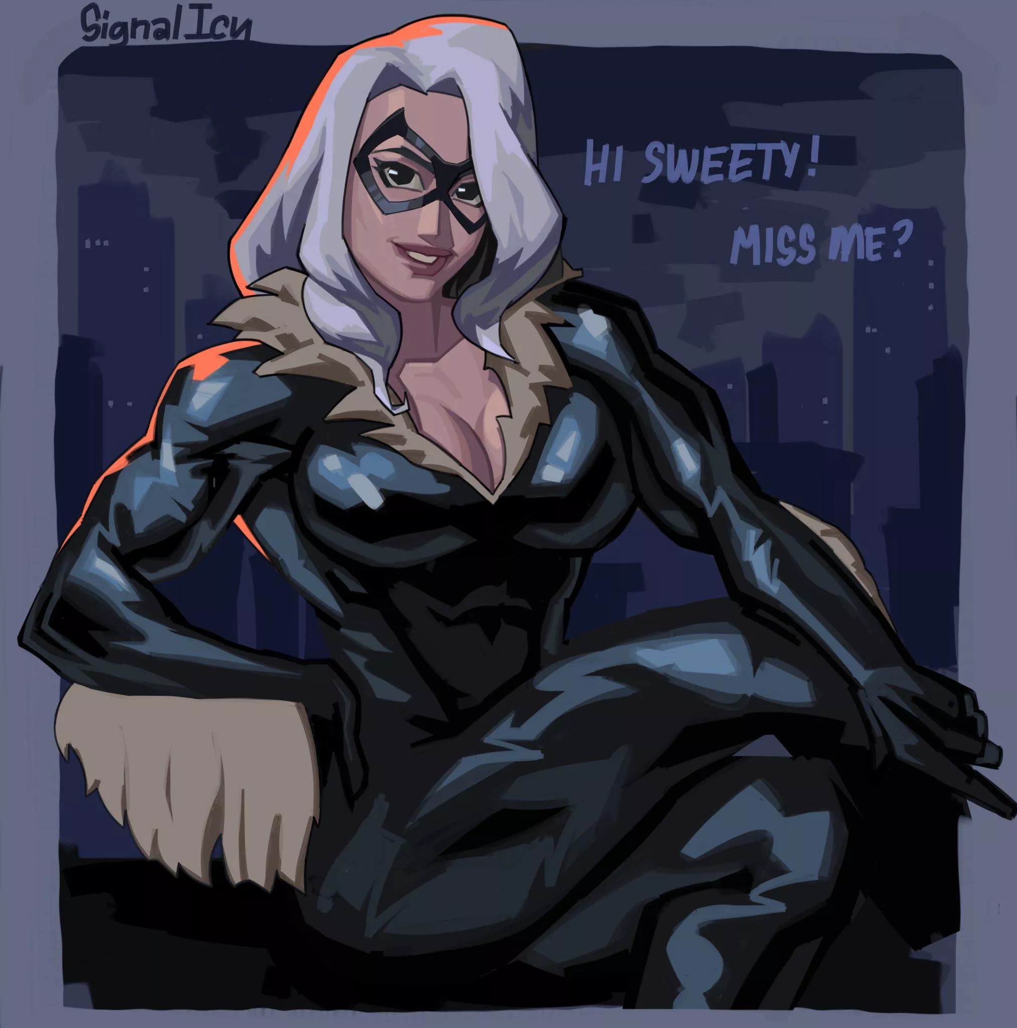 Felicia Hardy [@SignalIcy] posted by TheTMoneyMan