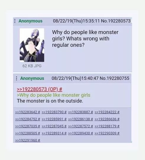 Monster girls nerd kove too~ posted by MeringueAdmirable932