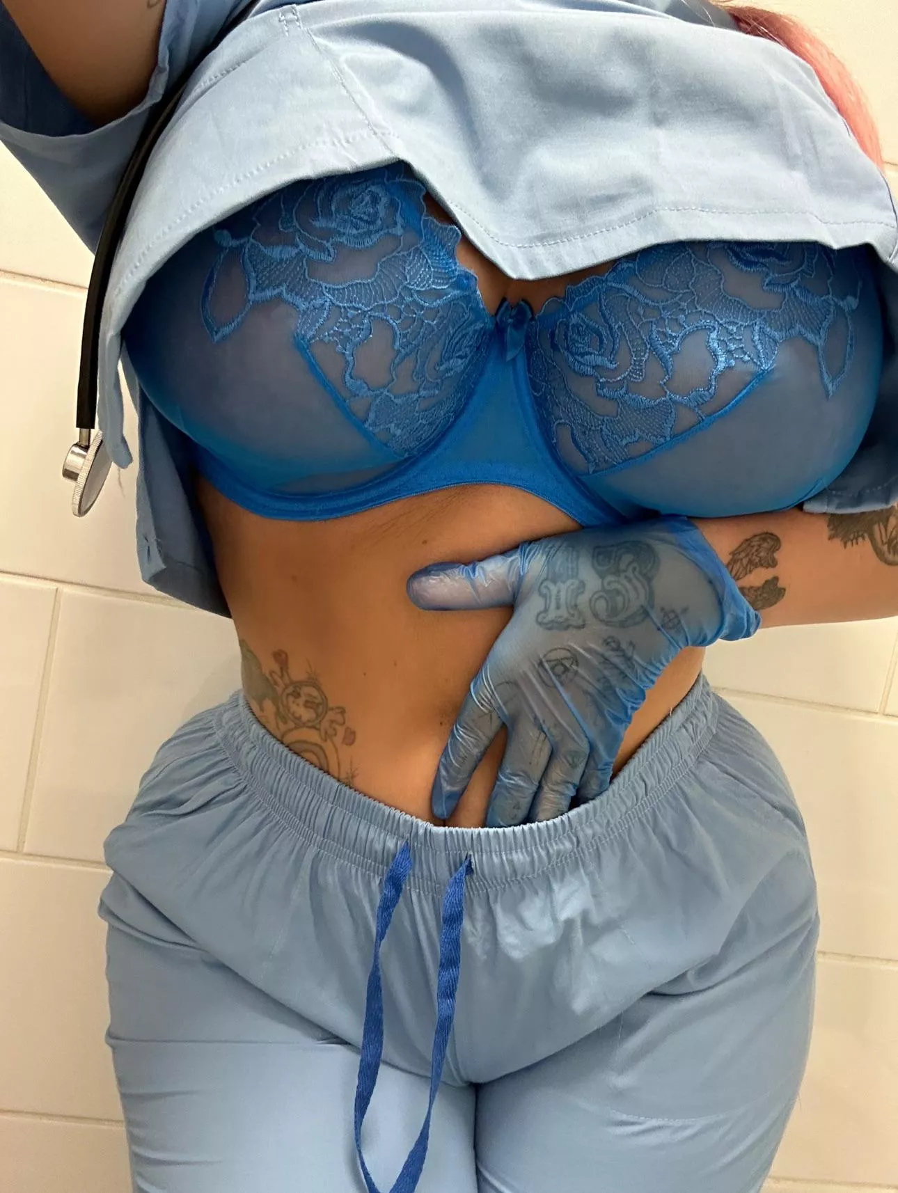 Pussy is throbbing on shift tonight  posted by busty_nurse
