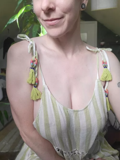 Braless in a sundress ☀️ by morningg-sun