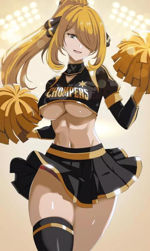 Cheerleader Cynthia [Pokemon] by A_MASSIVE_PERVERT