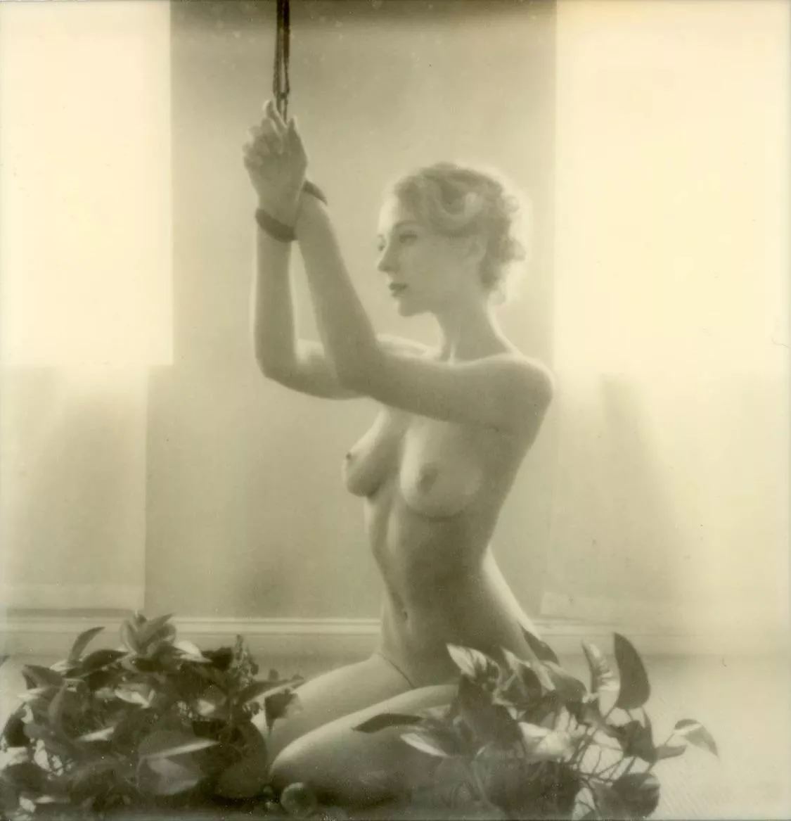 Rope can be delicate too / self portrait on Polaroid posted by spookie696