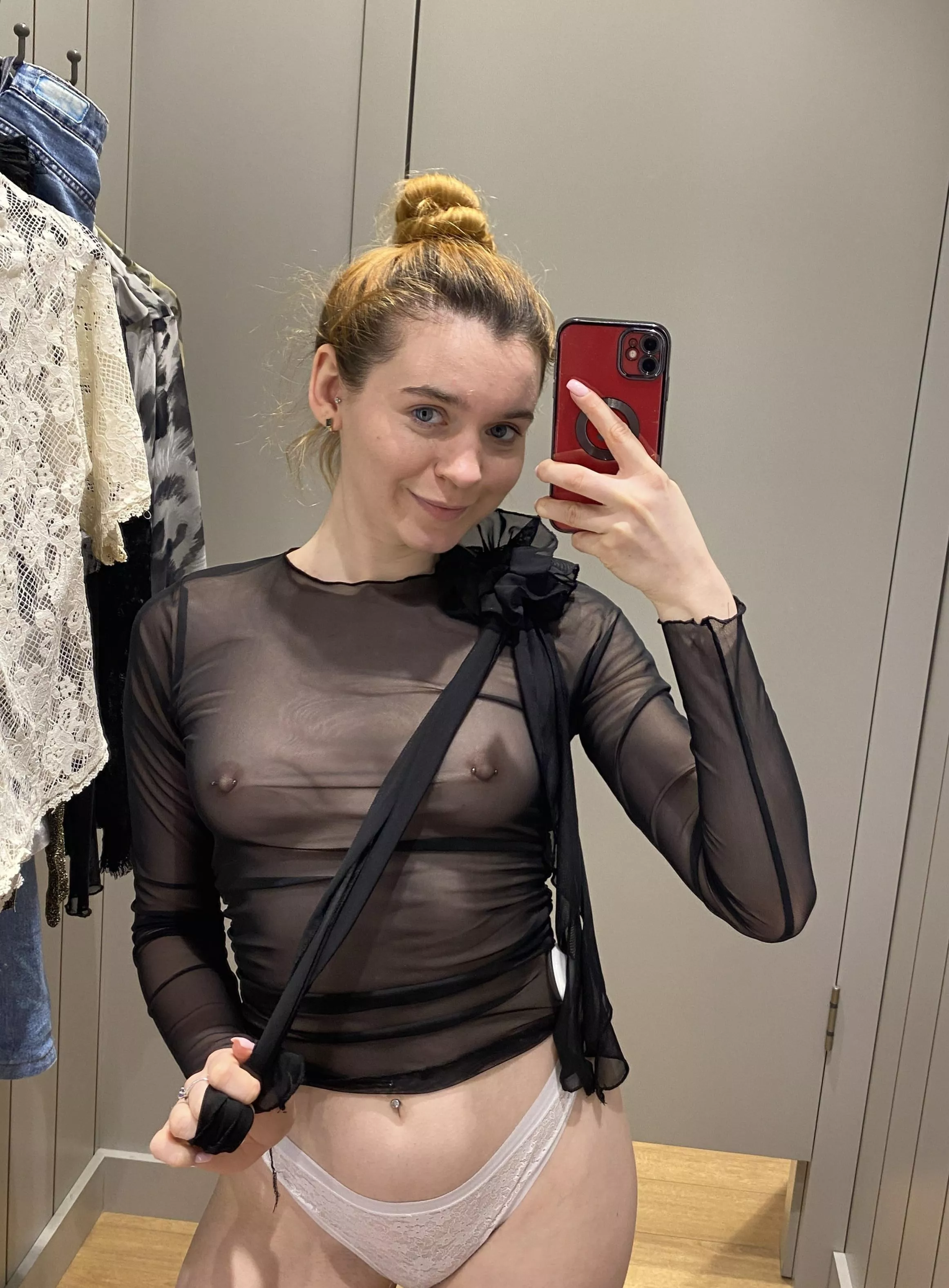 Enjoying my self in the dressing room posted by _kateedem_