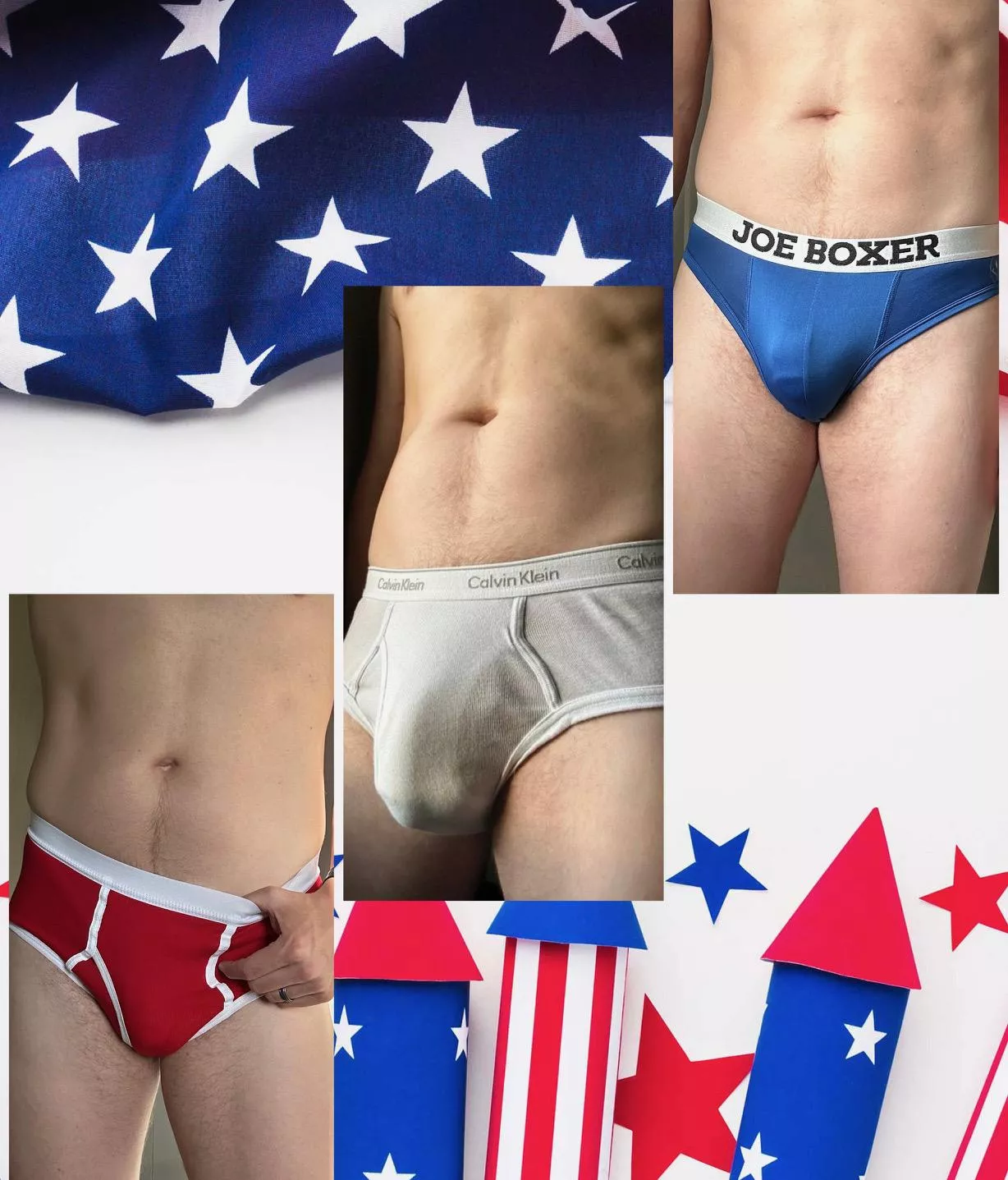 Happy 4th of July! You can salute my Red, White and Blue🎆😏 posted by beerzNbriefz