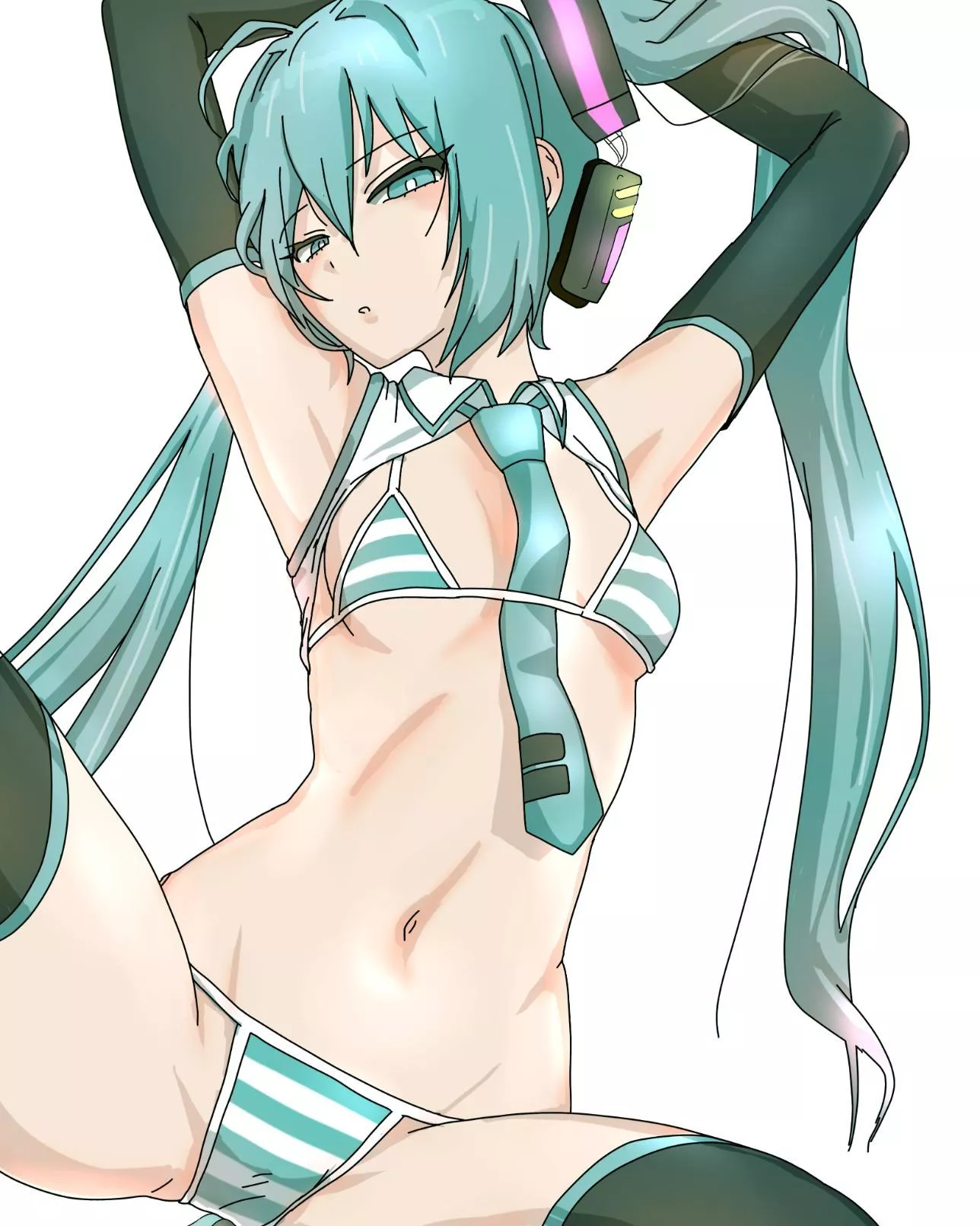 Miku loves teasing on stage  posted by Goonmaxxing69