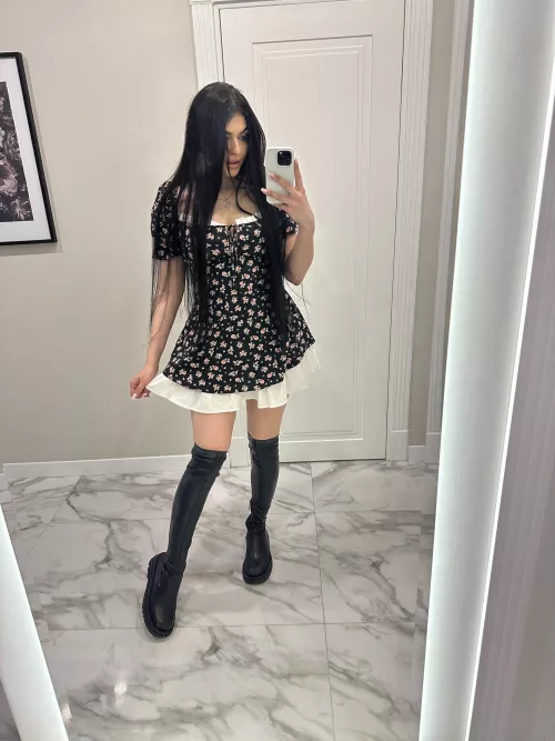 my floral sundress by olivia_inspiration