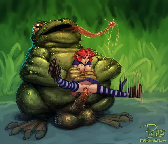 Peach and Monster Toad (Studio-Pirrate) by Snoo-67661