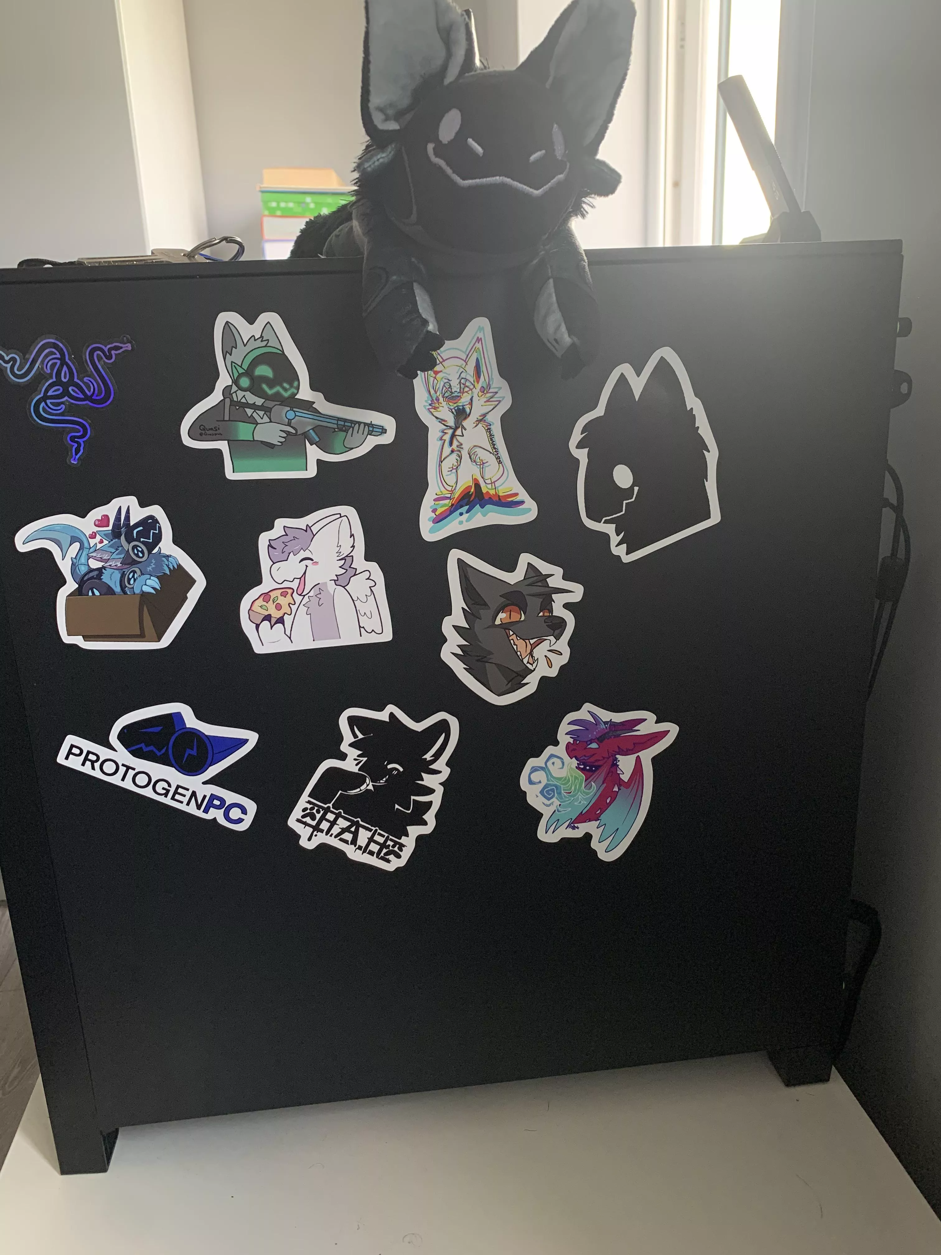 The PC sticker tower is rapidly growing.. posted by energ157